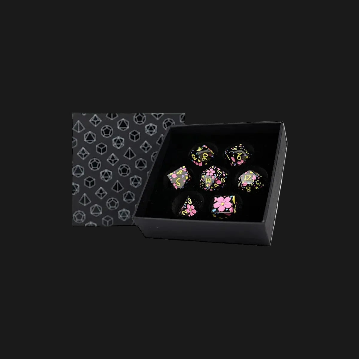 LPG Metal RPG Dice Set - Inscripted Sakura