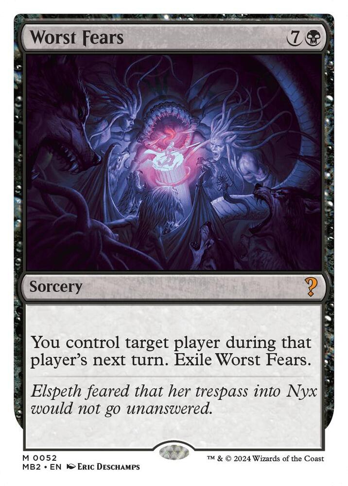 Worst Fears (White Border)