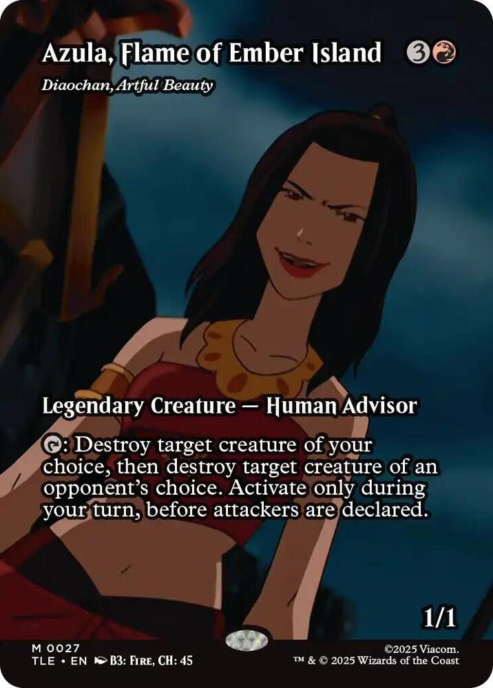 Azula, Flame of Ember Island - Diaochan, Artful Beauty (Borderless)
