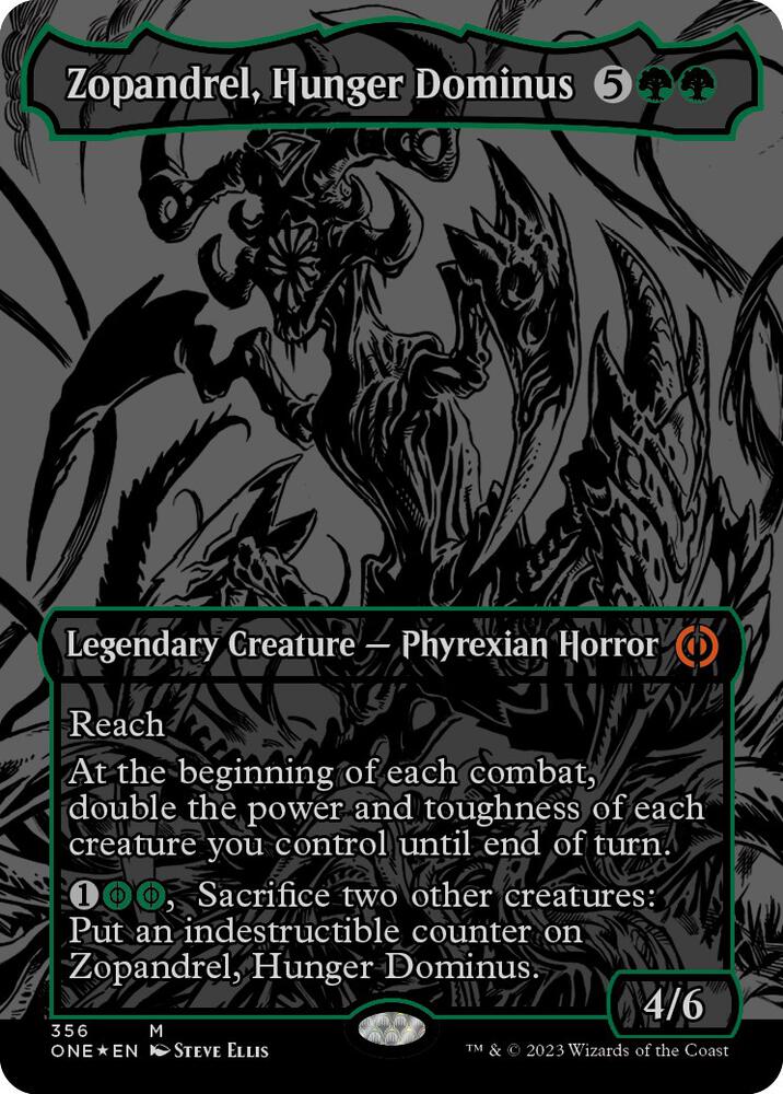 Zopandrel, Hunger Dominus (Oil Slick Raised Foil)