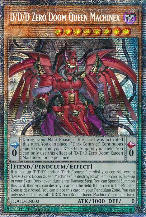 D/D/D Zero Doom Queen Machinex (Starlight Rare)
