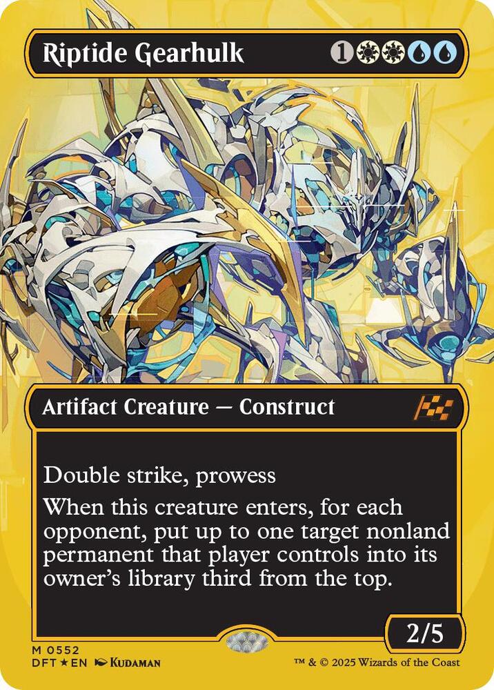 Riptide Gearhulk (Borderless) (First-Place Foil)