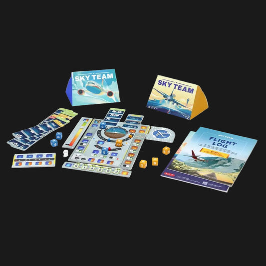 Board game set with 'Sky Team' theme