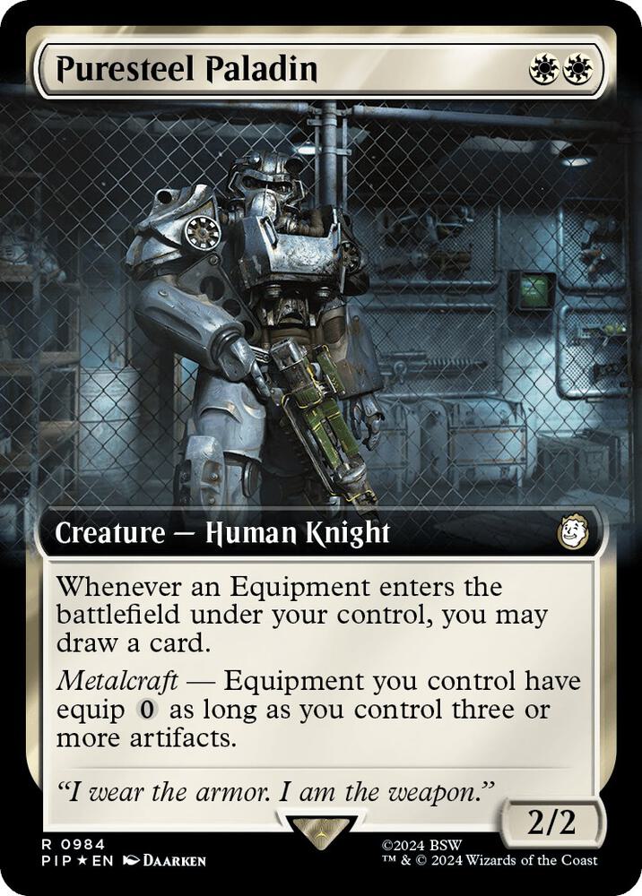 Puresteel Paladin (Extended Art) (Surge Foil)