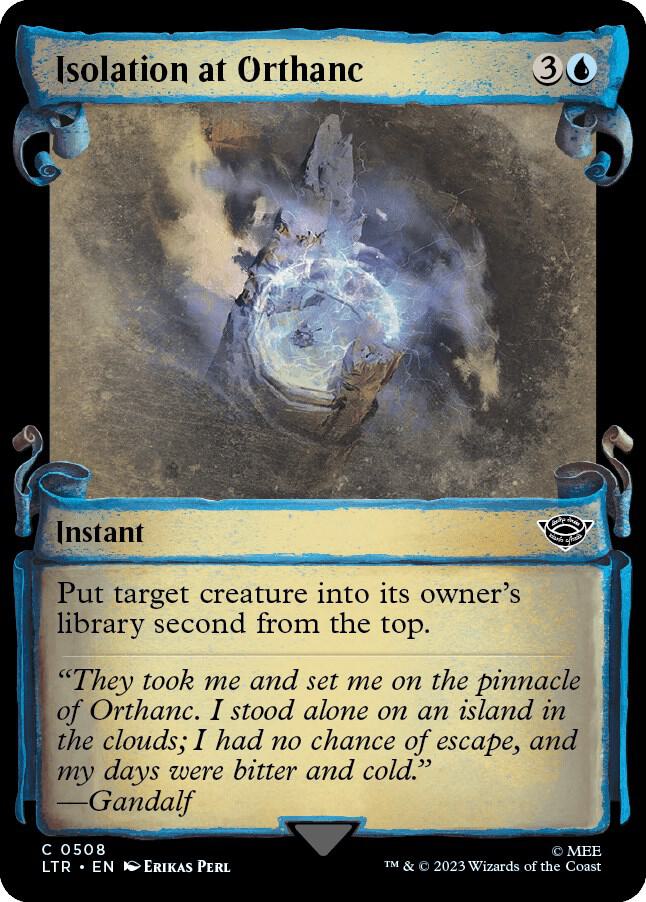 Isolation at Orthanc (Showcase Scrolls)