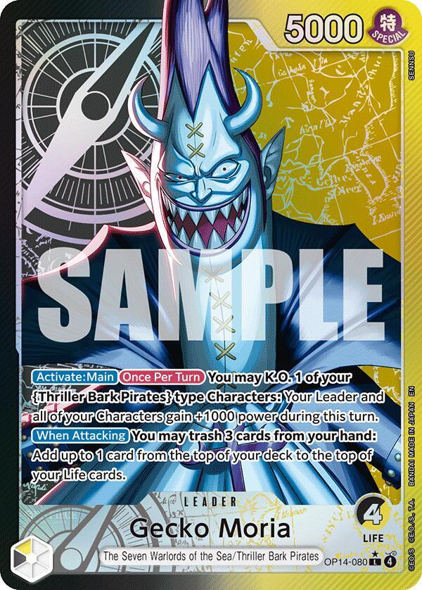Gecko Moria - OP14-080 (Alternate Art)