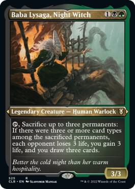 Baba Lysaga, Night Witch (Foil Etched)