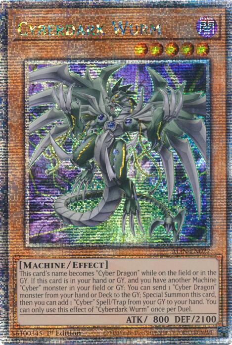 Cyberdark Wurm (Quarter Century Secret Rare)