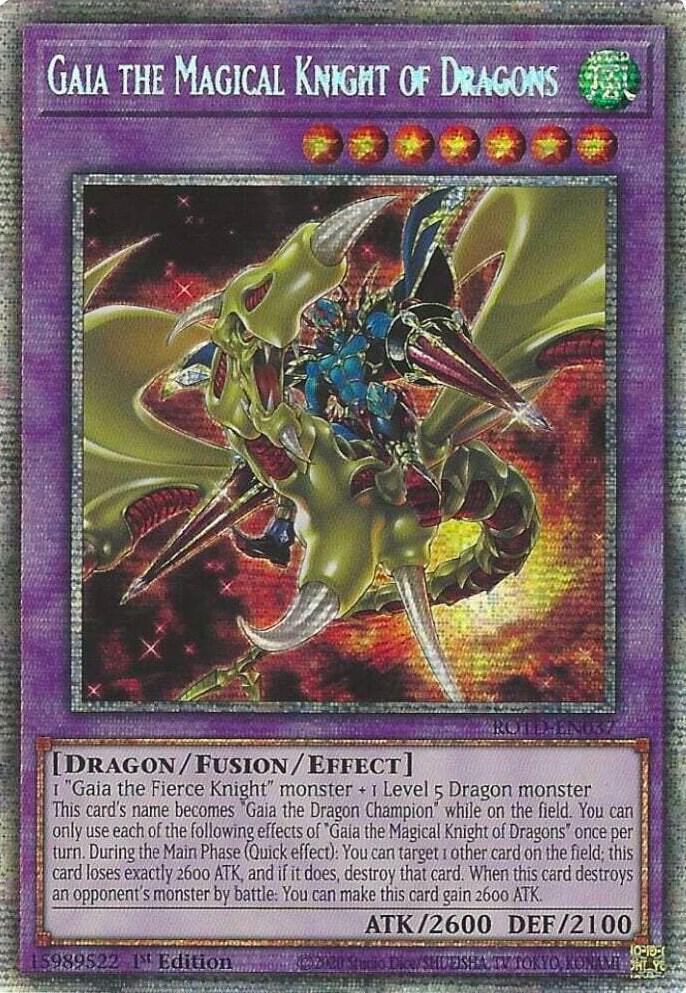 Gaia the Magical Knight of Dragons (Starlight Rare)