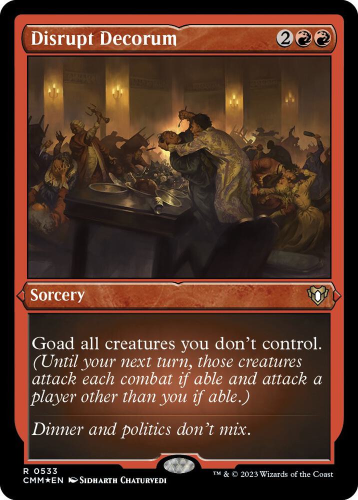 Disrupt Decorum (Foil Etched)