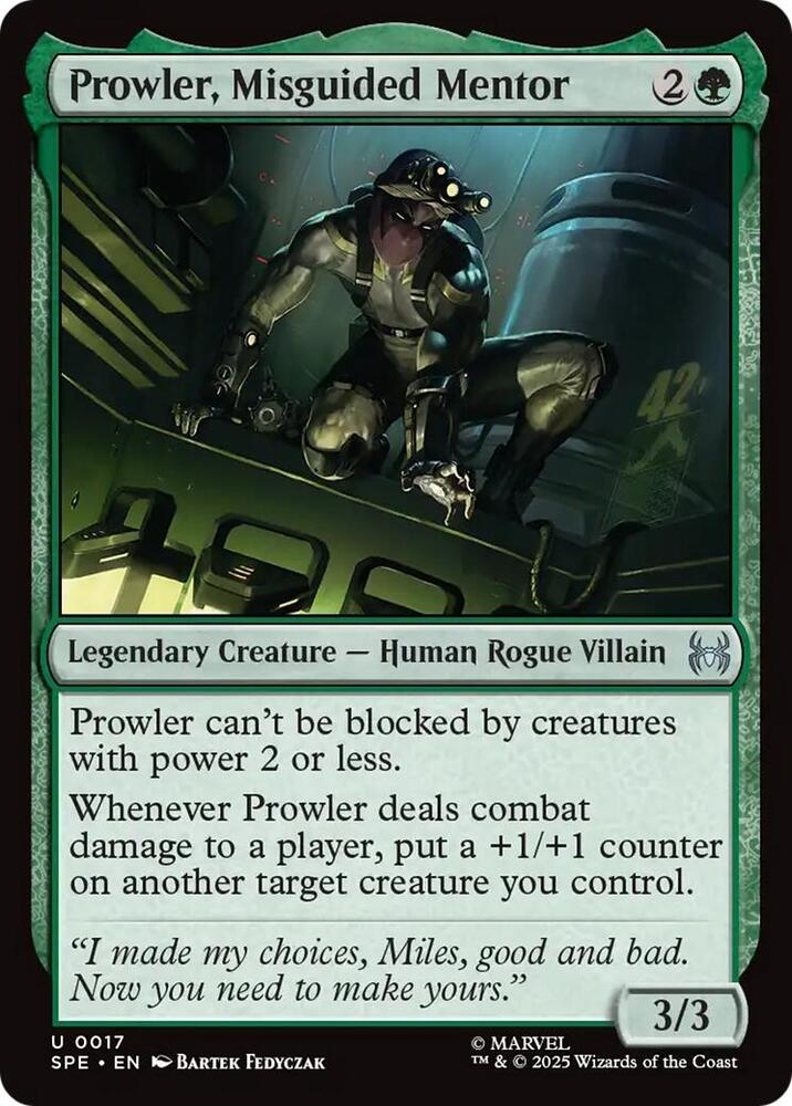 Prowler, Misguided Mentor