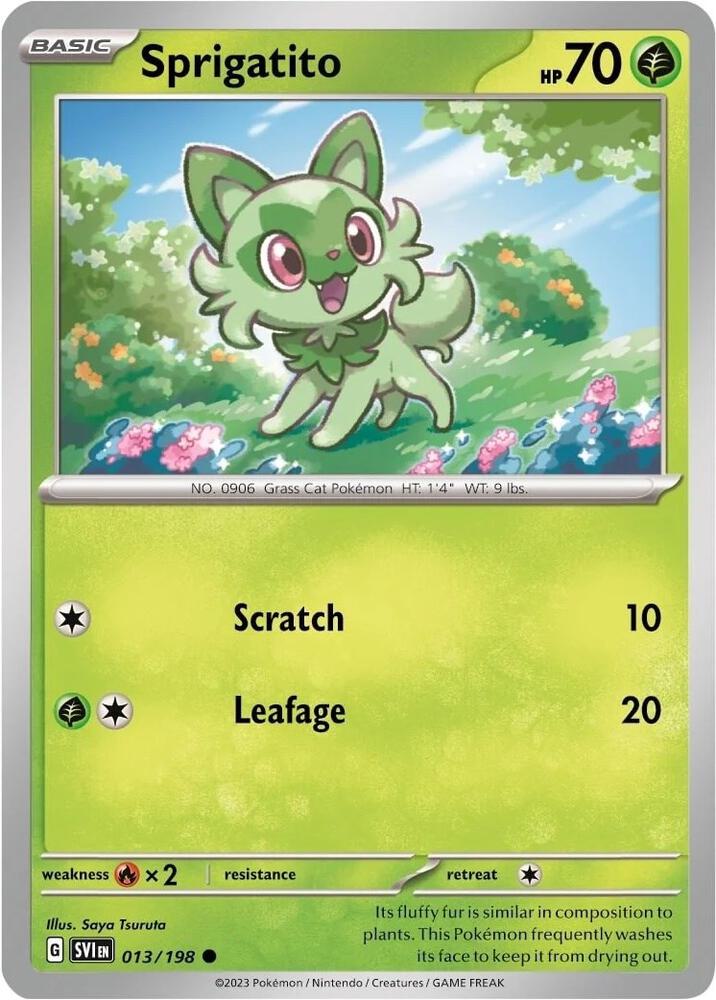 Sprigatito - 013/198 (Mirage Holo)