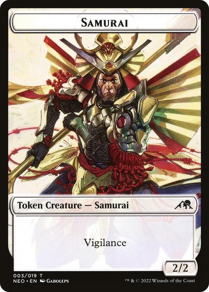Samurai (003) // Human Monk (010) Double-sided Token