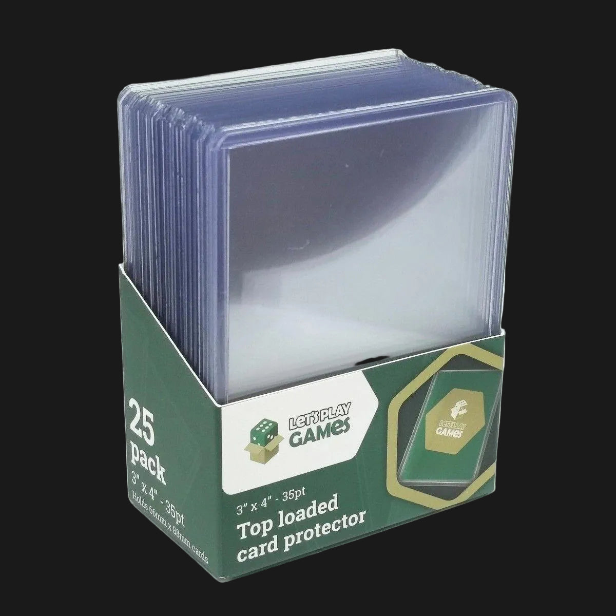 LPG Essentials - Top Loaded Card Protectors 3" × 4" 35pt (25 Pack)