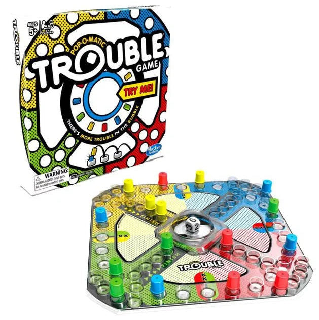 Trouble Pop-O-Matic Board Game