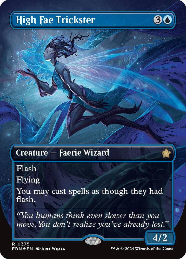 High Fae Trickster (Borderless) (Mana Foil)
