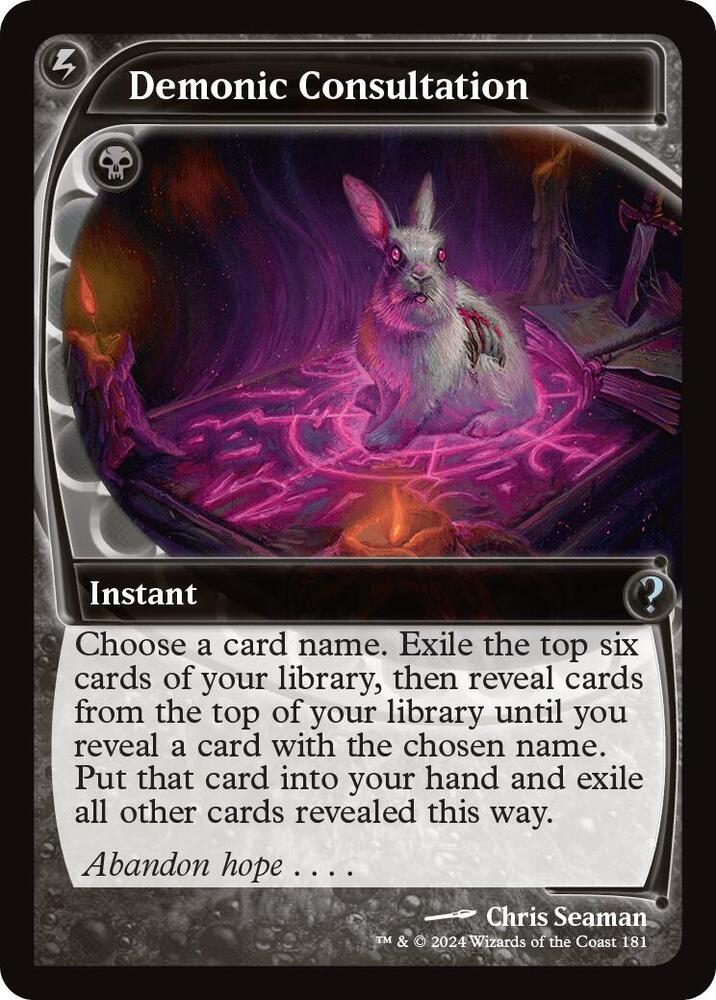 Demonic Consultation (Future Sight)