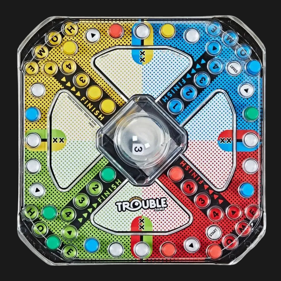 Trouble Pop-O-Matic Board Game