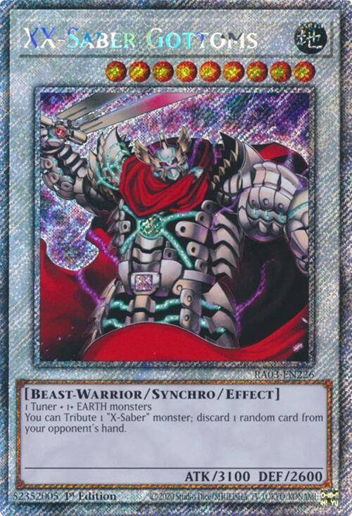 XX-Saber Gottoms (Platinum Secret Rare)