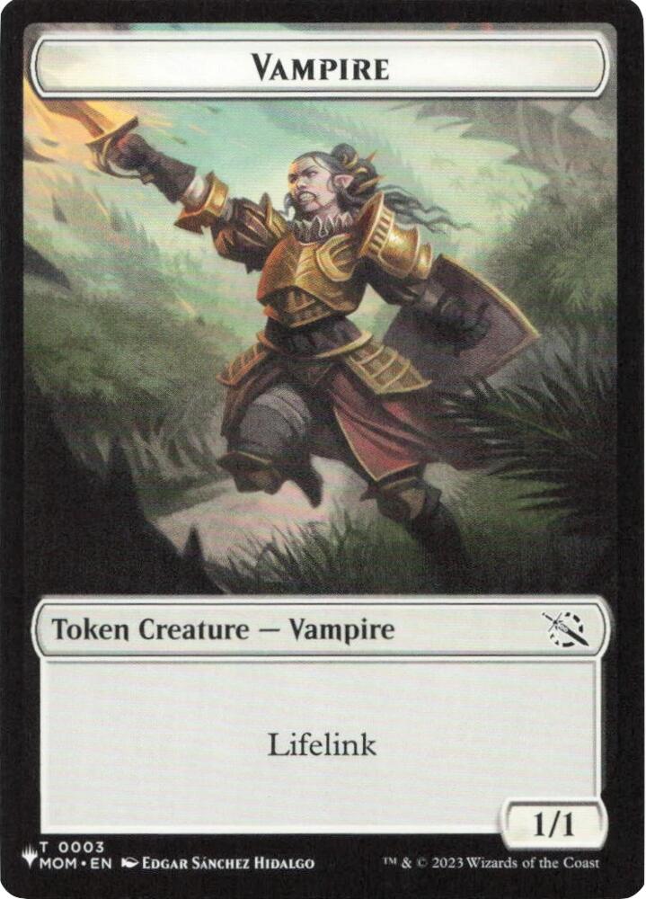 Vampire // Elemental Double-Sided Token