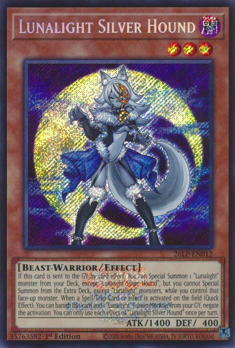 Lunalight Silver Hound (Emblazoned Secret Rare) [Limited Pack World Championship 2026]