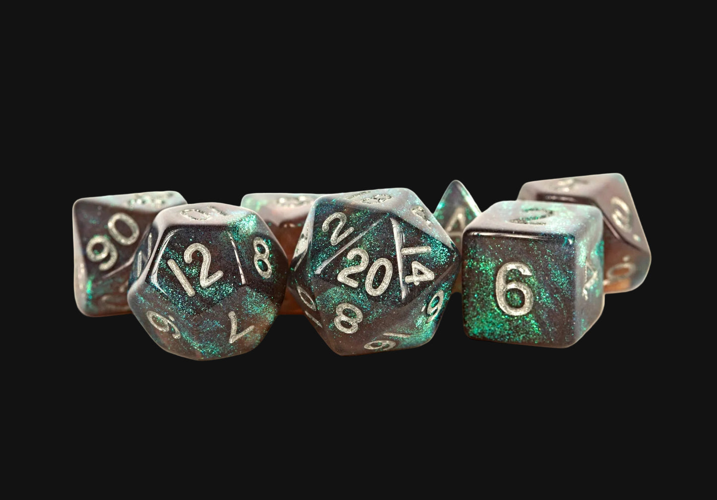 MDG 16mm Acrylic Polyhedral Dice Set – 7 Piece