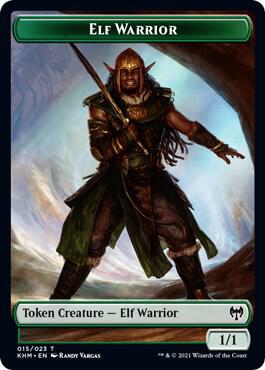 Elf Warrior // Demon Berserker Double-Sided Token