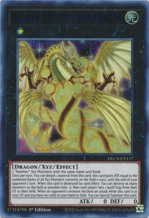 Number 100: Numeron Dragon (Blue)