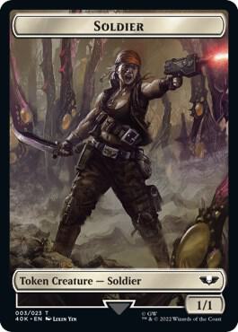 Soldier (003) // Sicarian Infiltrator Double-Sided Token (Surge Foil)