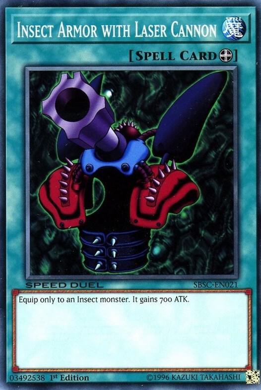 Insect Armor with Laser Cannon