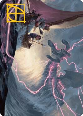 Hall of Storm Giants Art Card (Gold-Stamped Signature)