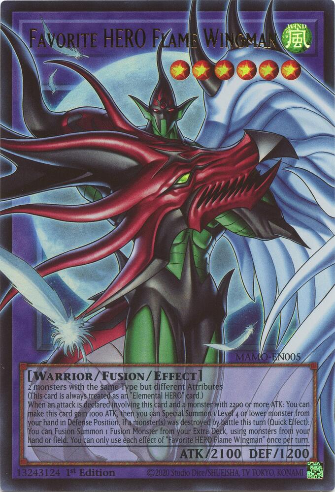 Favorite HERO Flame Wingman (Extended Art) [Magnificent Monsters]