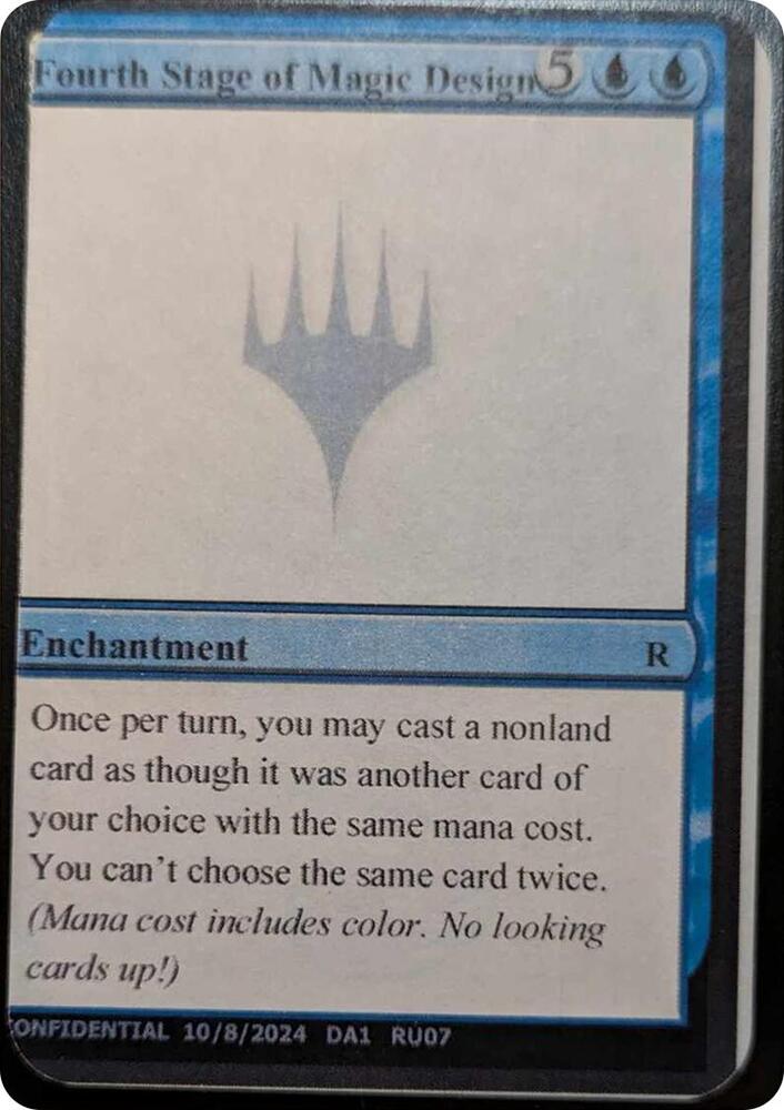 Fourth Stage of Magic Design