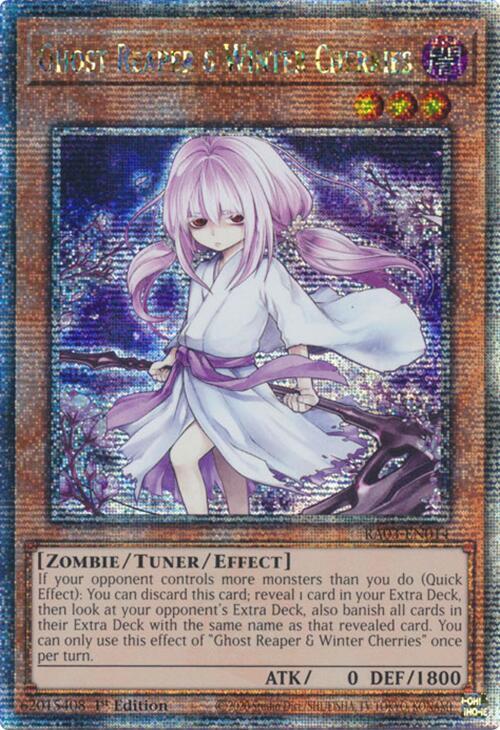 Ghost Reaper & Winter Cherries (Alternate Art) (Quarter Century Secret Rare)