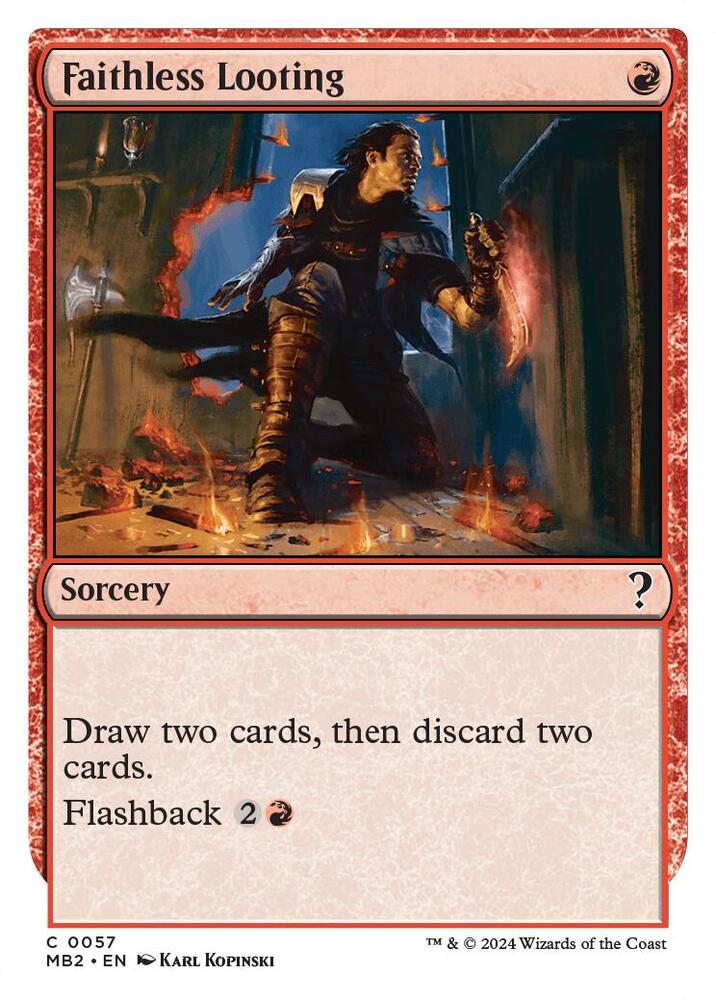 Faithless Looting (White Border)