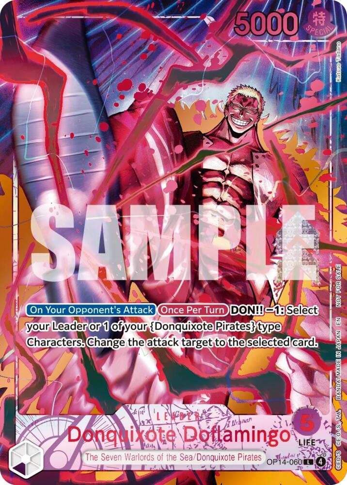 Donquixote Doflamingo (Flame-Flame Fruit Coliseum) - OP14-060 [One Piece Promotion Cards]
