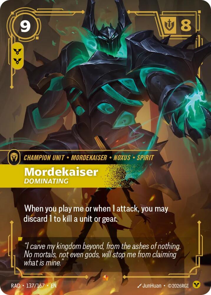 Mordekaiser, Dominating [Radiance]