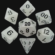 MDG 16mm Acrylic Polyhedral Dice Set – 7 Piece