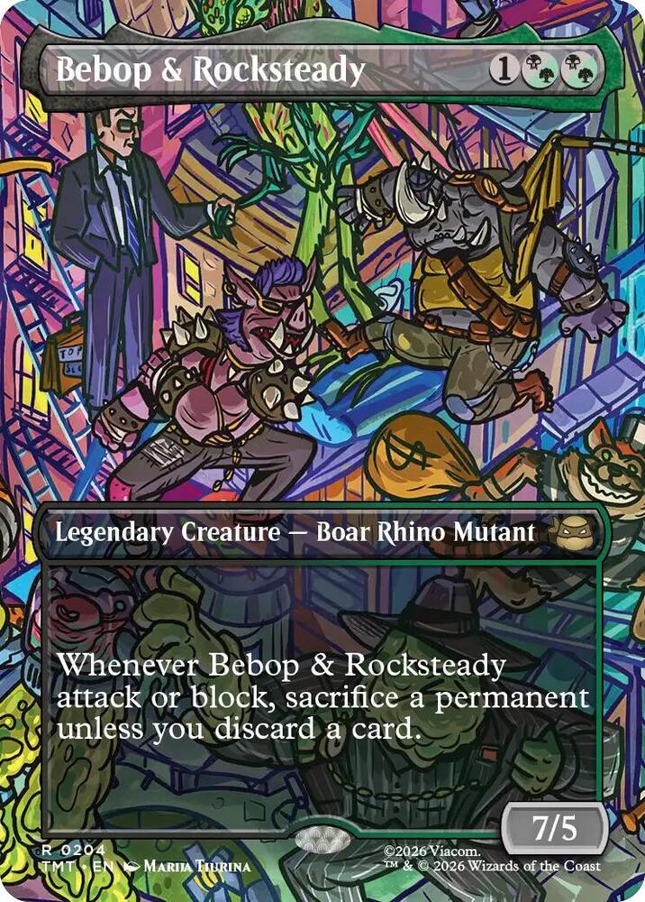 Bebop & Rocksteady (Borderless)