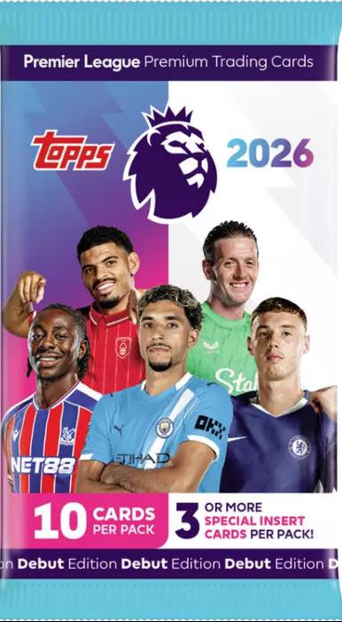 Topps - Premier League 2026 Debut Edition Trading Cards Booster Pack