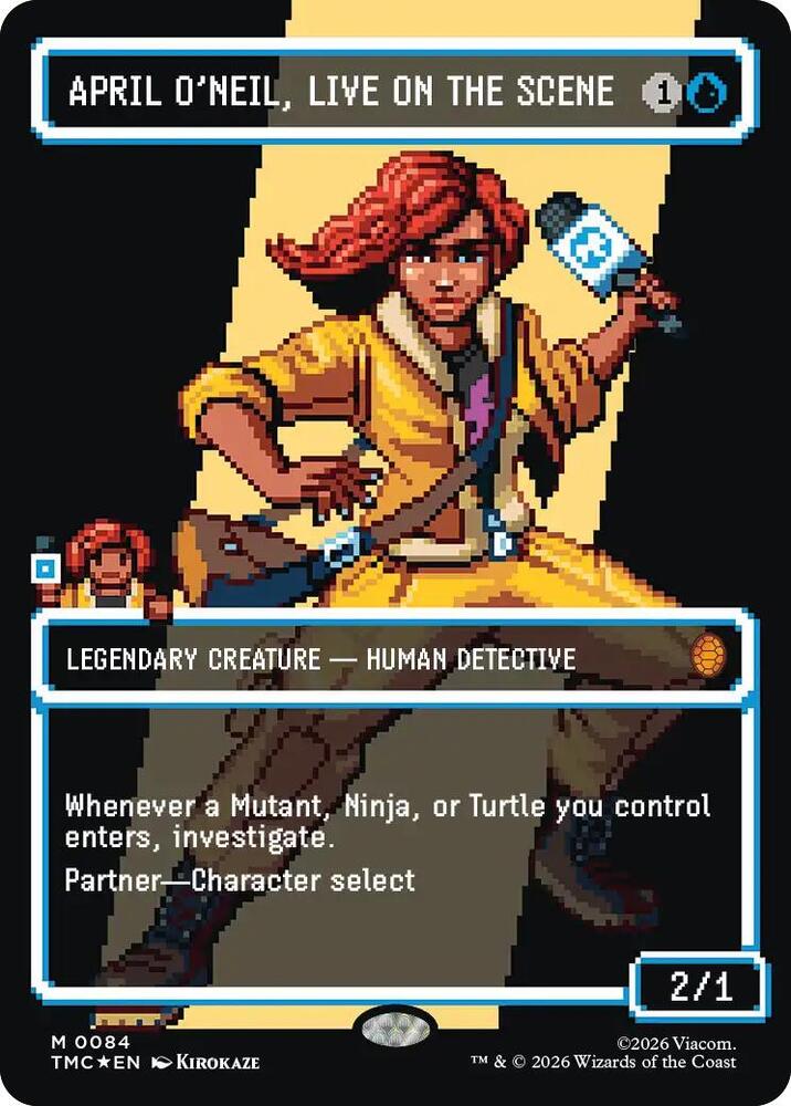 April O'Neil, Live on the Scene (Borderless) (Surge Foil)