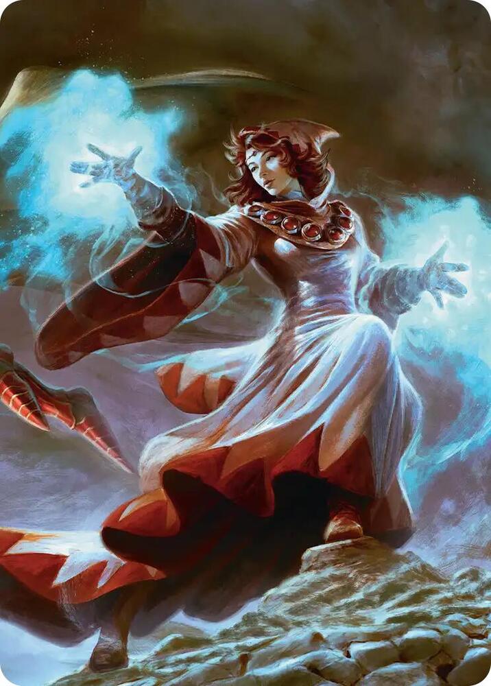 The Destined White Mage Scene Art Card
