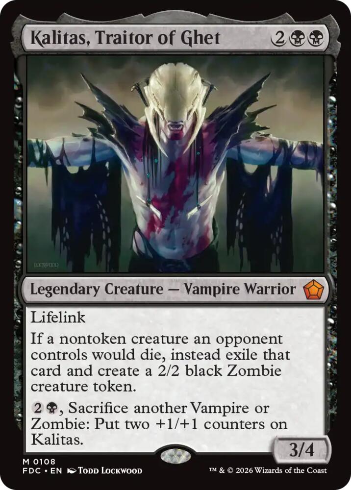Kalitas, Traitor of Ghet [Commander: Foundations]