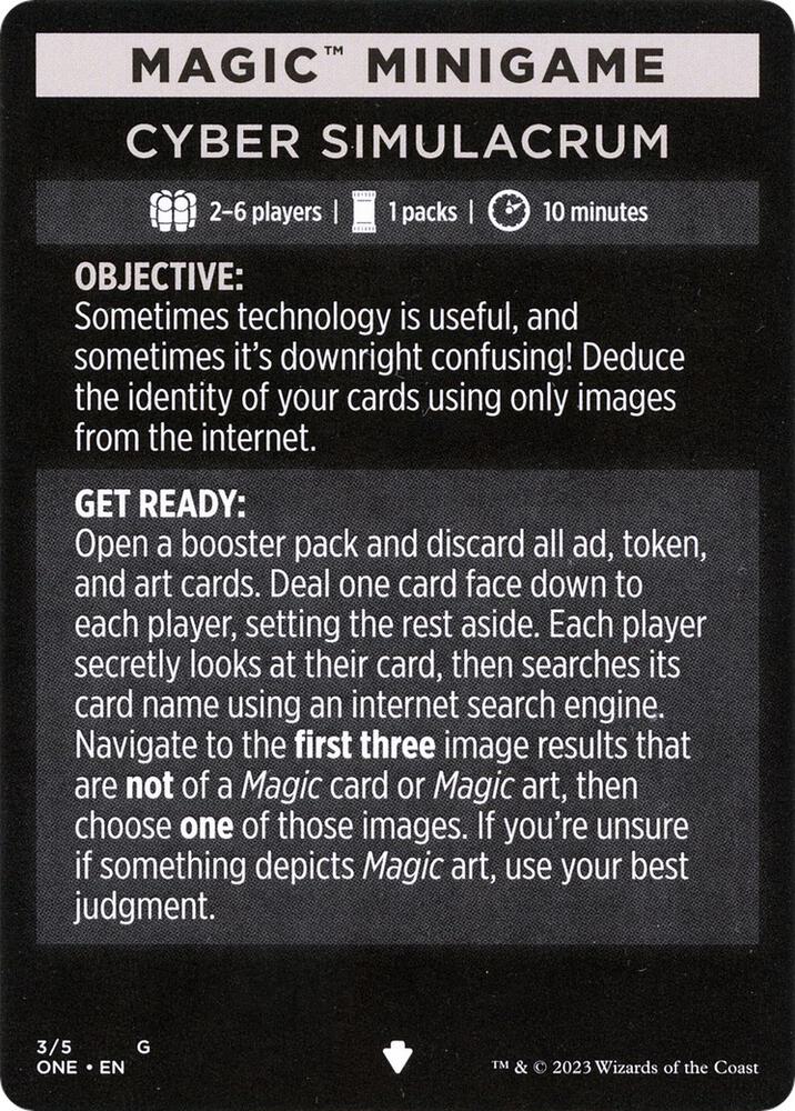 Magic Minigame: Cyber Simulacrum