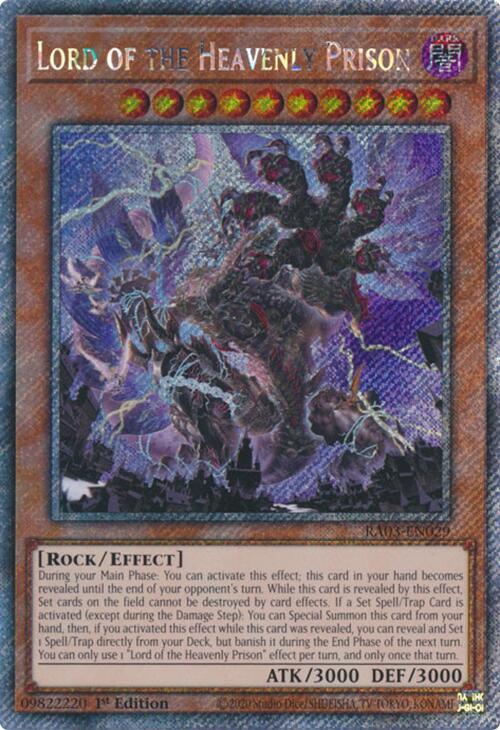Lord of the Heavenly Prison (Platinum Secret Rare)
