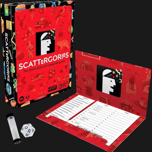 Scattergories game box with components