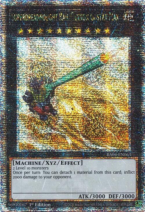 Superdreadnought Rail Cannon Gustav Max (Quarter Century Secret Rare)