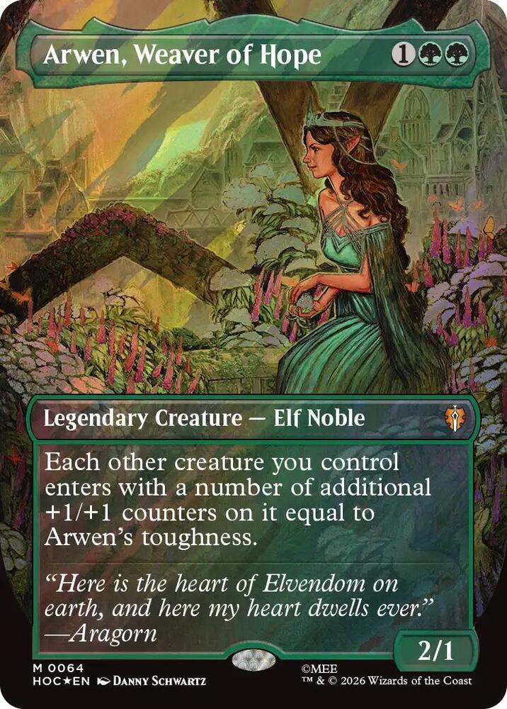 Arwen, Weaver of Hope (Borderless) (Surge Foil)