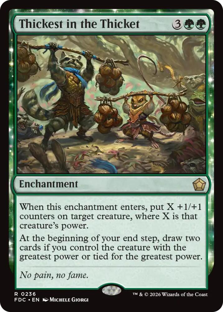 Thickest in the Thicket [Commander: Foundations]
