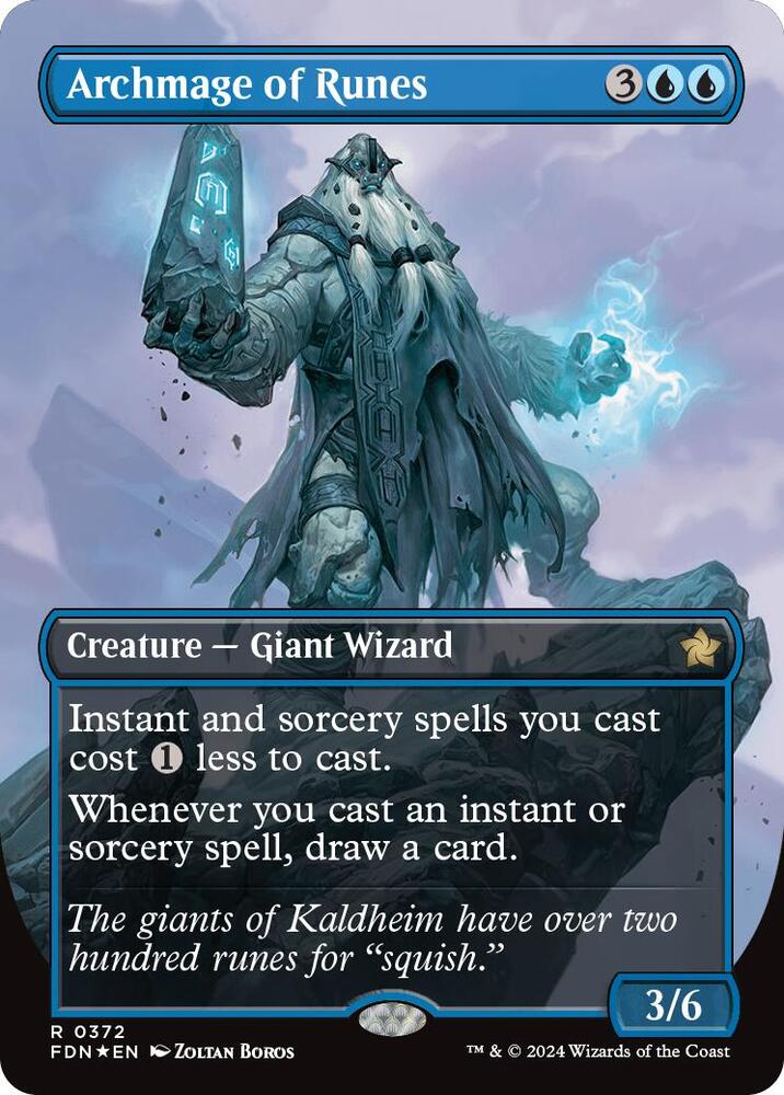 Archmage of Runes (Borderless) (Mana Foil)